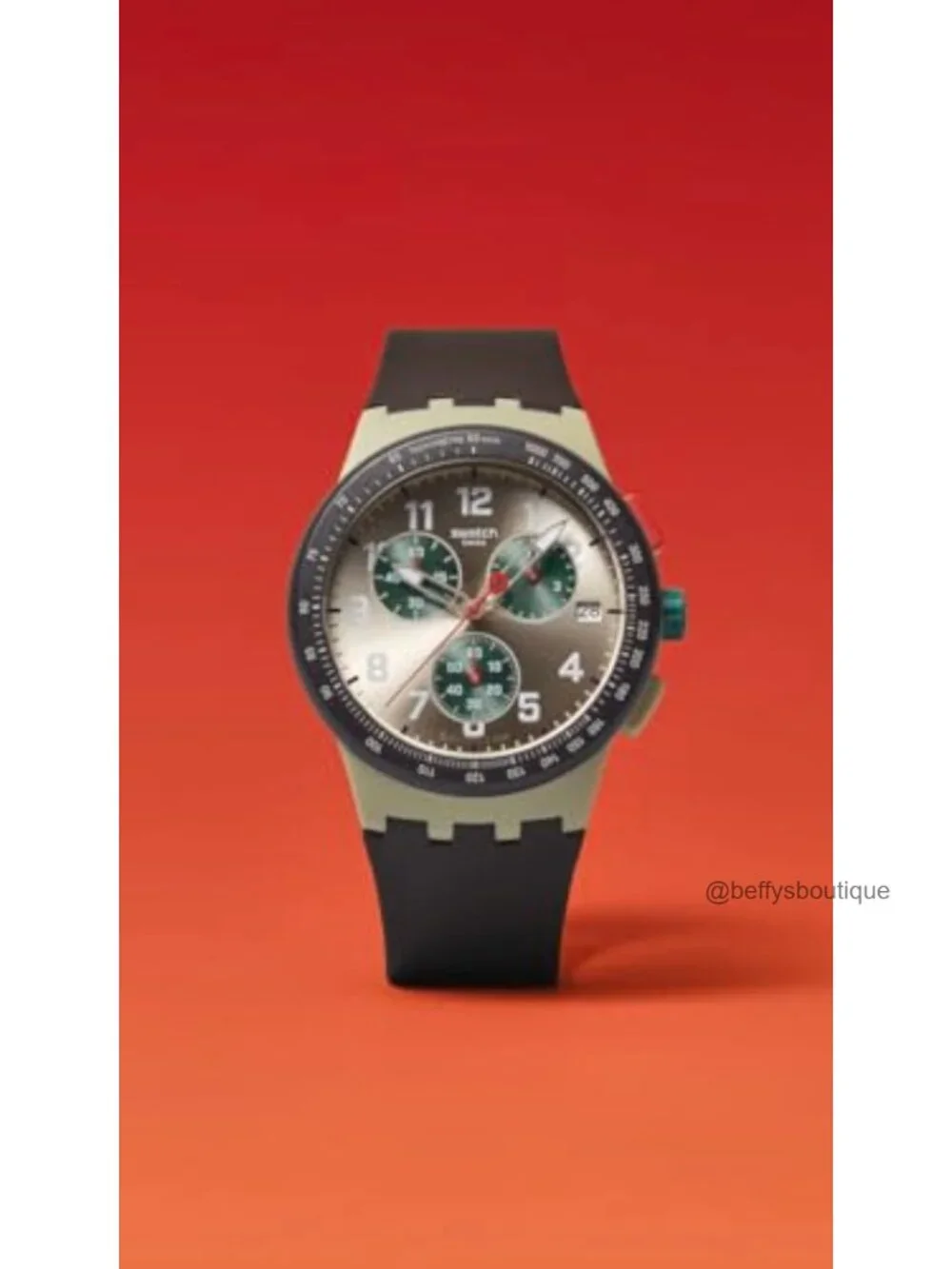 Unisex Chrono 42mm Dress Watch Steel Quartz Waterproof Two Piece Strap